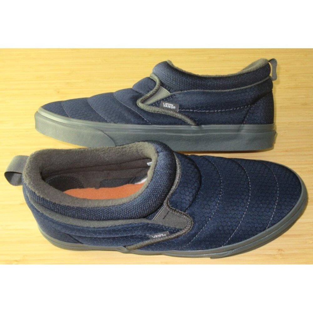Vans Men's Slip On Mid Cozy Mesh Parisian Night Blue Sneaker Shoes Sizes NIB